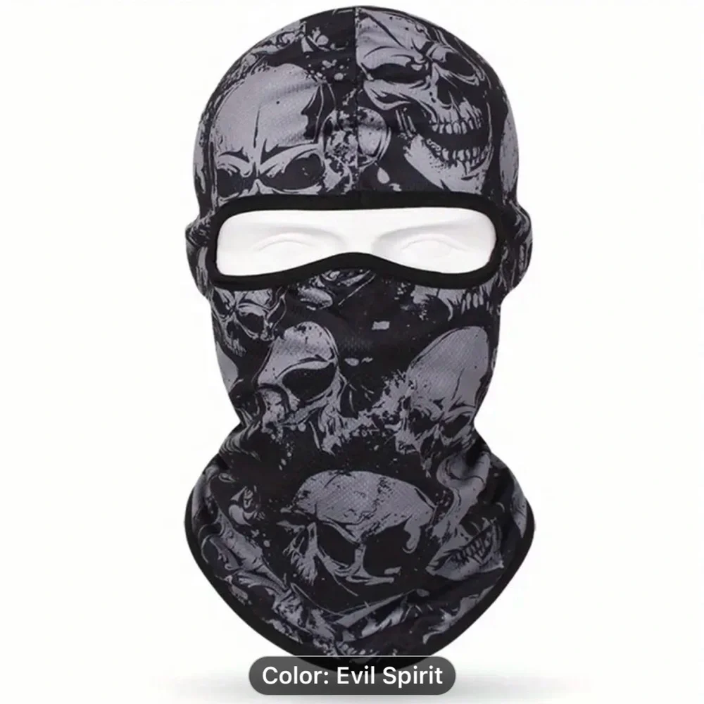 3D Anime Skull Balaclava Full Face Ski Mask